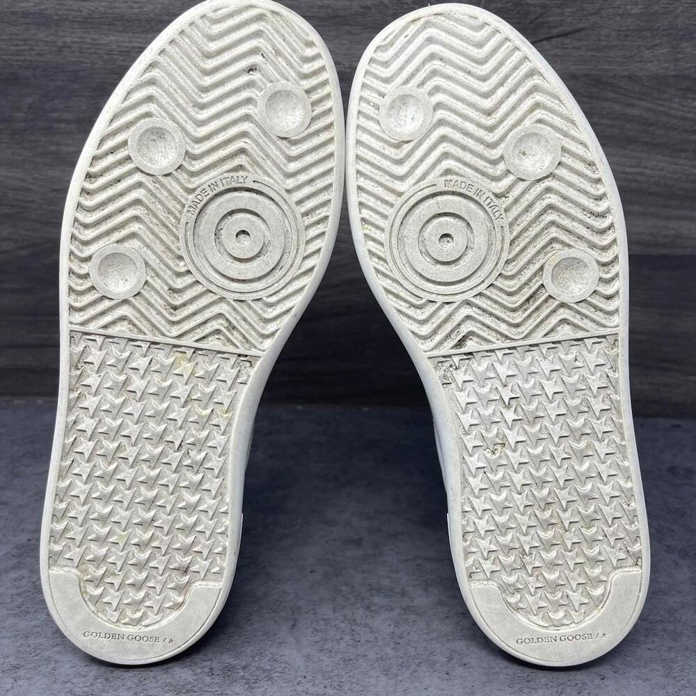 Golden Goose Sneakers Womens Size 7 (38) White Pure Star Lot Glitter Shoes - Picture 8 of 11